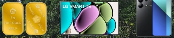 Bonus: Logam Mulia 1 gram, Smart TV, atau HP